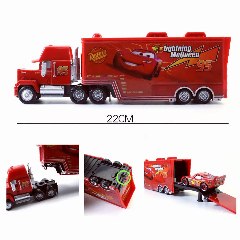 Disney Pixar Cars Truck n' Trailer Set 1:55 Alloy Collection