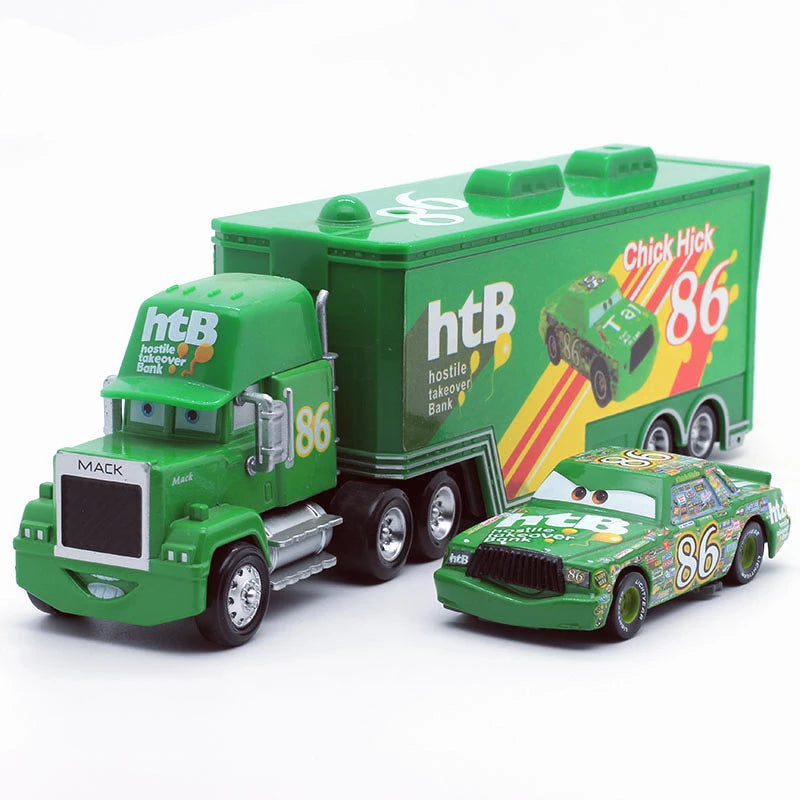 Disney Pixar Cars Truck n' Trailer Set 1:55 Alloy Collection