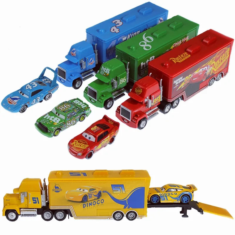 Disney Pixar Cars Truck n' Trailer Set 1:55 Alloy Collection