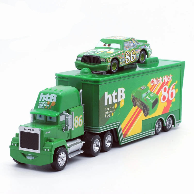 Disney Pixar Cars Truck n' Trailer Set 1:55 Alloy Collection